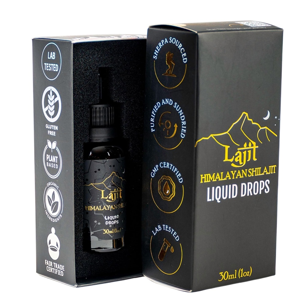 Lajit Gold Grade Himalaya Shilajit Liquid Drops 
