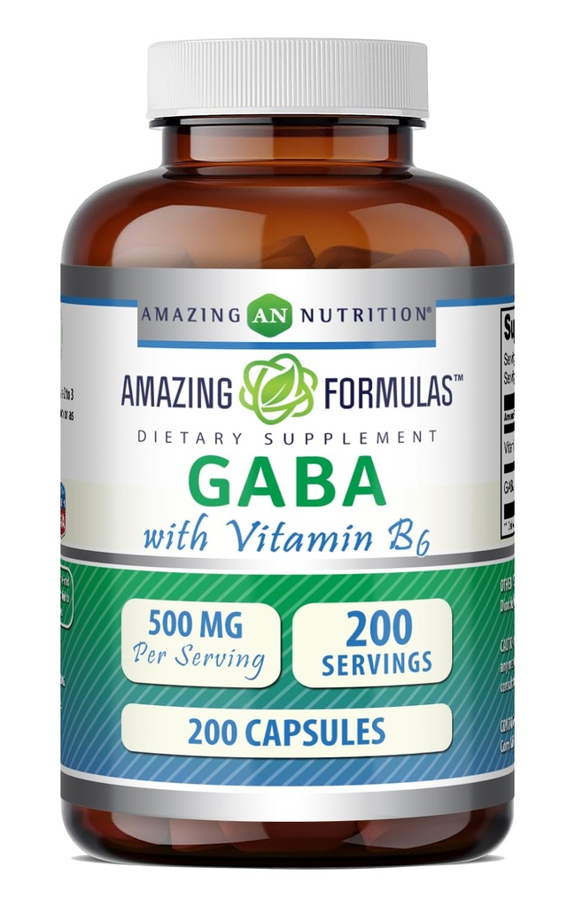 Verbazingwekkende formules GABA met vitamine B6 Supplement 