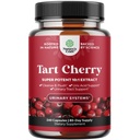 Extra sterkte Tart Cherry Capsules - Tart Cherry Extract Capsules 7500mg for Uric Acid Cleanse for Jicht & Nieren Ondersteuning - Fruit Extract Supplement voor urinetrek gezondheid en gezamenlijke ondersteuning - 240 Ct