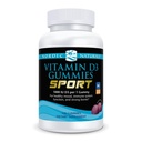 Nordic Naturals Vitamine D3 Gummies Sport, Wild Berry - 120 Gummies - 1000 IE Vitamine D3 - NSF Gecertificeerd - Gezonde Bones, Mood & Immuun System Function - Non-GMO - 120 Servings