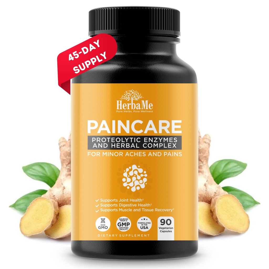 Proteolytische Enzymen Supplement met Serrapeptase - Duivels Klauw, 90 Capsules, Bevordert gewrichten Relief, Spier en Weefsel Gezondheid met duurzame mobiliteit, Atleten Post Workout Herstel Ondersteuning