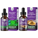 Bundle of Potent Liquid Kava Kava Drops Supplement met Kavalactonen voor betere slaap en USDA Biologische Ashwagandha Liquid Drops - Ashwagandha Root Extract voor stress en Mood Ondersteuning voor volwassenen