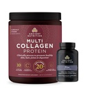 Oude Voeding Zink Capsules, 30 Tel + Multi Collageen Proteïne Poeder, Unflavored, 40 Servers