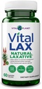 Vital Planet - Vital Lax Natural Laxative Cleanse Supplement pour la constipation occasionnelle, avec hydroxyde de magnésium, orme de sliptery, Aloe et Triphala pour soutenir la régularité Bowel 60 Capsules