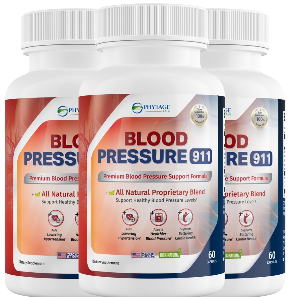 Bloeddruk 911 Premium Supplement - BP Support Pillen. Verpakking