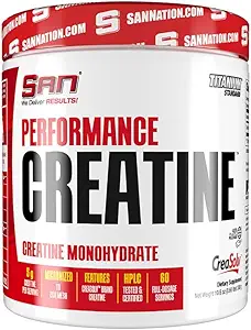 SAN Performance Creatine 600g Ondersteunt Spiergroei en Athletic Endurance, 120 Serves