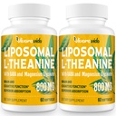 L-Theanine 800mg Supplement met GABA en Magnesium Glycinate - Natuurlijke samenstelling, slaap en ontspanning (120 Softgels)