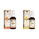 Garden of Life Organics B12 Vitamine - Whole Food B-12 voor Metabolisme en energie & vitamine D3 Liquid 1000 IE per spray