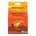 Wedderslepel Biologische Manuka Honey Drops, Gember & Echinacea, 20 Graaf (pakket van 1) 