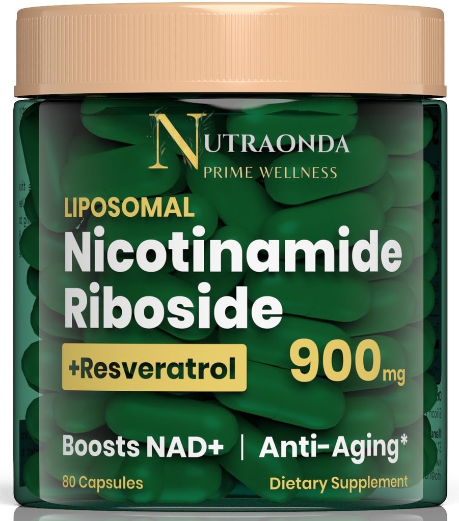 Liposomale Nicotinamide Riboside 900 mg Resveratrol & Quercetin 