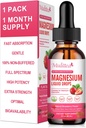 Magnesium Glycinate Liquid, High Potency Magnesium Glycinate, Citrate, Sugar Free Vegan Non-GMO Complex Supplement Promoot Nerv,Relaxation,Muscle,Sleep Support*