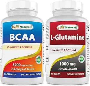 Best Naturals BCAA 3200mg & L-Glutamine 1000mg