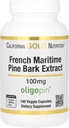 California Gold Nutrition Pine Bark Extract, Frans Maritime, Oligopin, Antioxidant Polyfenol, 100 mg, 180 Veggie Capsules