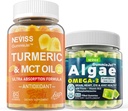 Suikervrij Kurkuma Curcumin 1000mg supplement Gummies met Vegan Omega 3 gevuld Gummies 1000mg