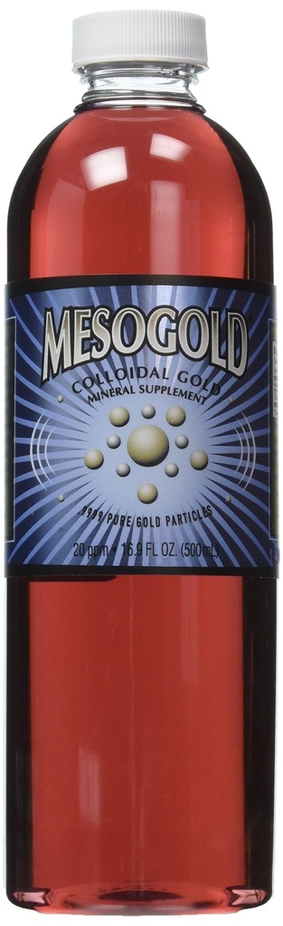 MesoGold ® 20 ppm Colloïdaal goud 500 ml/16.9 Oz