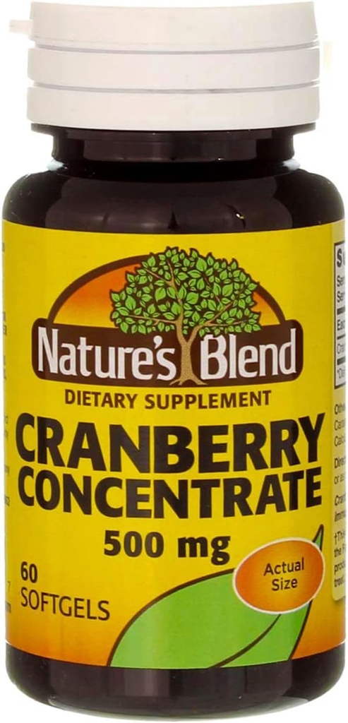 Nature's Blend Cranberry Concentrate 500 Mg 60 Softgels Pack van 6