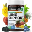 BIO KRAUTER Lung Detox Gummies - 60 Vegan Kauwen - Lung Cleanse Supplement w/Vitamine C & Mullein Leaf Blend - Ademhalingsondersteuning