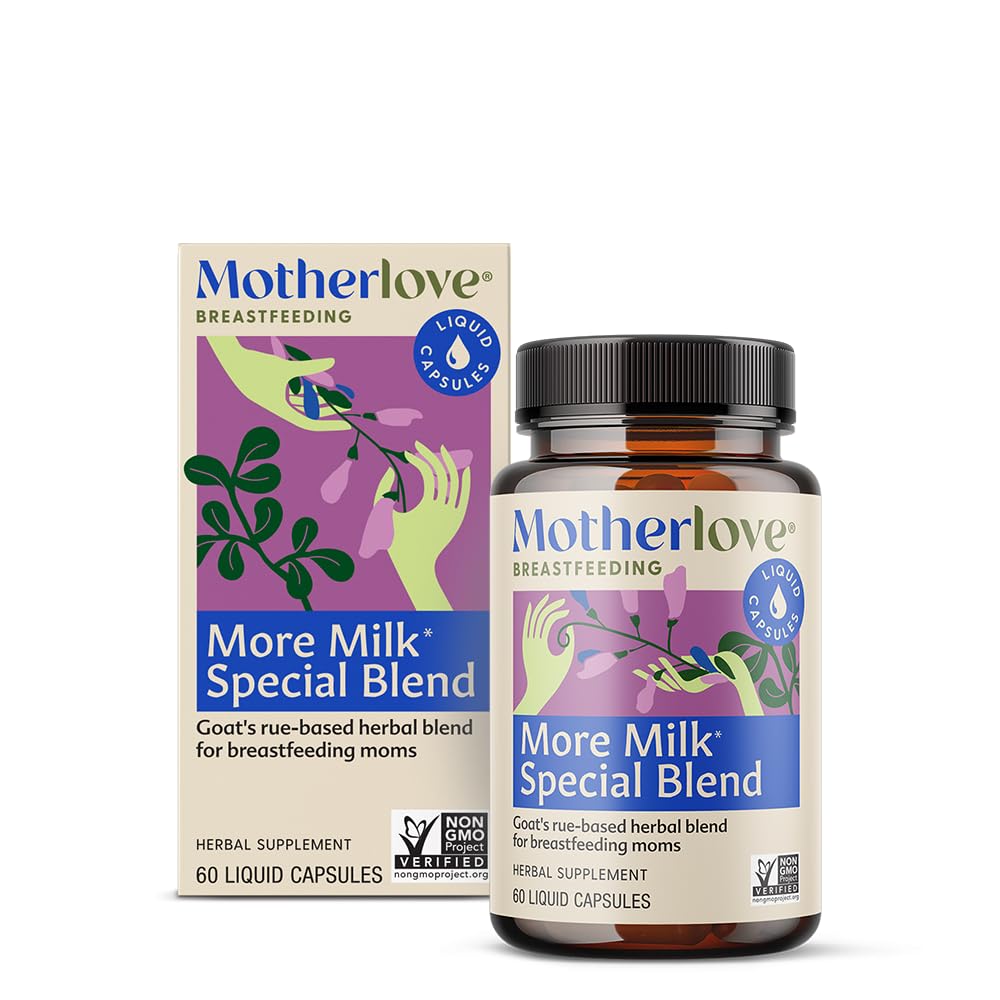 Moederliefde Meer Melk Speciale Blend (60 Vloeistof caps) Kruiden Borstvoeding Supplement w/Goat