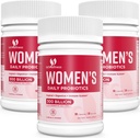 Probiotica voor vrouwen - 300 miljard CFU Probiotica, 12 strains Probiotica met Cranberry, geselecteerde vrouwen Probiotica voor vaginale, urineweg, pH-balans, diarree, spijsvertering Gut & Immune Health - 180 Capsule