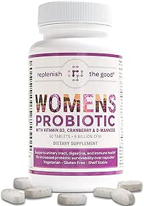 Probiotica voor vrouwen - Ondersteunt spijsvertering en vaginale gezondheid met D3, Prebiotica & Cranberry - Verdedigt tegen UTI & Gist - 15x effectiever dan reguliere capsules (60 telling)