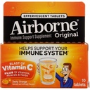 Airborne Effervescent Tablets, 10 Count - 1000mg of Vitamin C - Immune Support Supplement (Zesty Orange (Pack of 2))