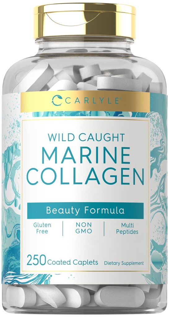 Carlyle Marine Collageen voor haarhuid en nagels 250 caplets 