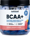 Nutricost BCAA+ Hydration Raspberry Lemonade (20 Stickpacks) - vertakte keten Aminozuren met Hydration Complex - Glutenvrije, Non-GMO