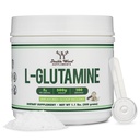 L Glutaminepoeder (100 porties van 5 gram per stuk - Getest door derden L-Glutaminepoeder) Ongearomatiseerd, Keto, Veganistisch Vriendelijk (met scoop) voor Oefening Endurance en Gut Health door Double Wood