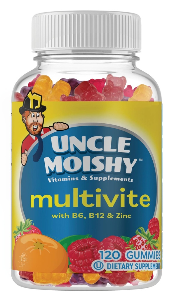Oom Moishy Kinderen Multi-Vitamine Mineral Jellies met Choline - 120 Jellies