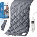 BOB EN BRAD Gewogen verwarmingskussen met Far Infrarood Warm, Large Heating Pad voor Body Terug Diepe spierpijn Relief, Gift for Family Women Mannen, ETL Gecertificeerde 2.4lbs, 12"x24"(Grey)