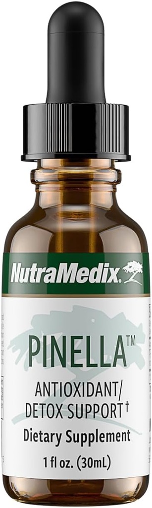 NutraMedix Pinella - Des gouttes d'anis liquide pour aider à soutenir la désintoxication, le nettoyage, la concentration et la santé du cerveau - Extrait d'anisum Pimpinella peut aider à combattre le brouillard cérébral occasionnel (1 oz / 30 ml)