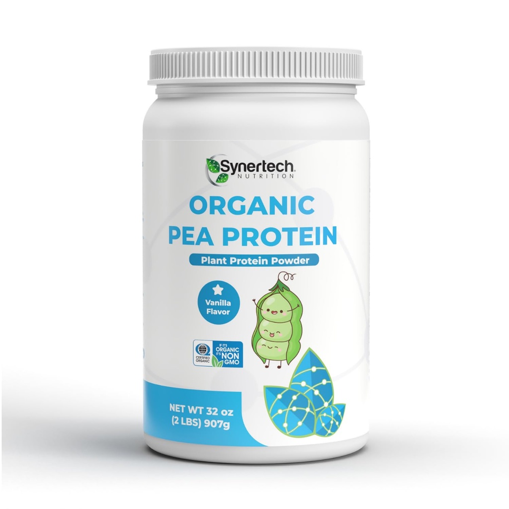Protéine végétale de pois aromatisée à base de vanille (2lbs)