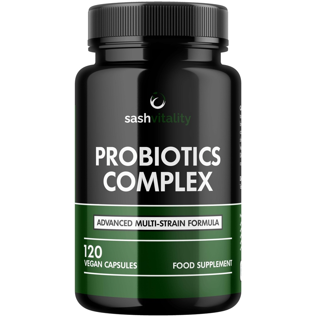 Probiotiques et prébiotiques 435 milliards de CFU.Complexe des cultures biologiques 120 capsules végétariennes pour les femmes et les hommes - Lactobacillus Acidophilus, Bifidobacterium, Rhamnosus & Reuteri - Advanced Multi-Strain