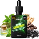 Wellness Nest Shilajit Shockwave Drops: Energiedruppels, Focus Drops - Pure Himalaya Shilajit met natuurlijke Tulsi, Panax Ginseng, Peppermint, Japanmint Supercharge Your Day - 30 Serves
