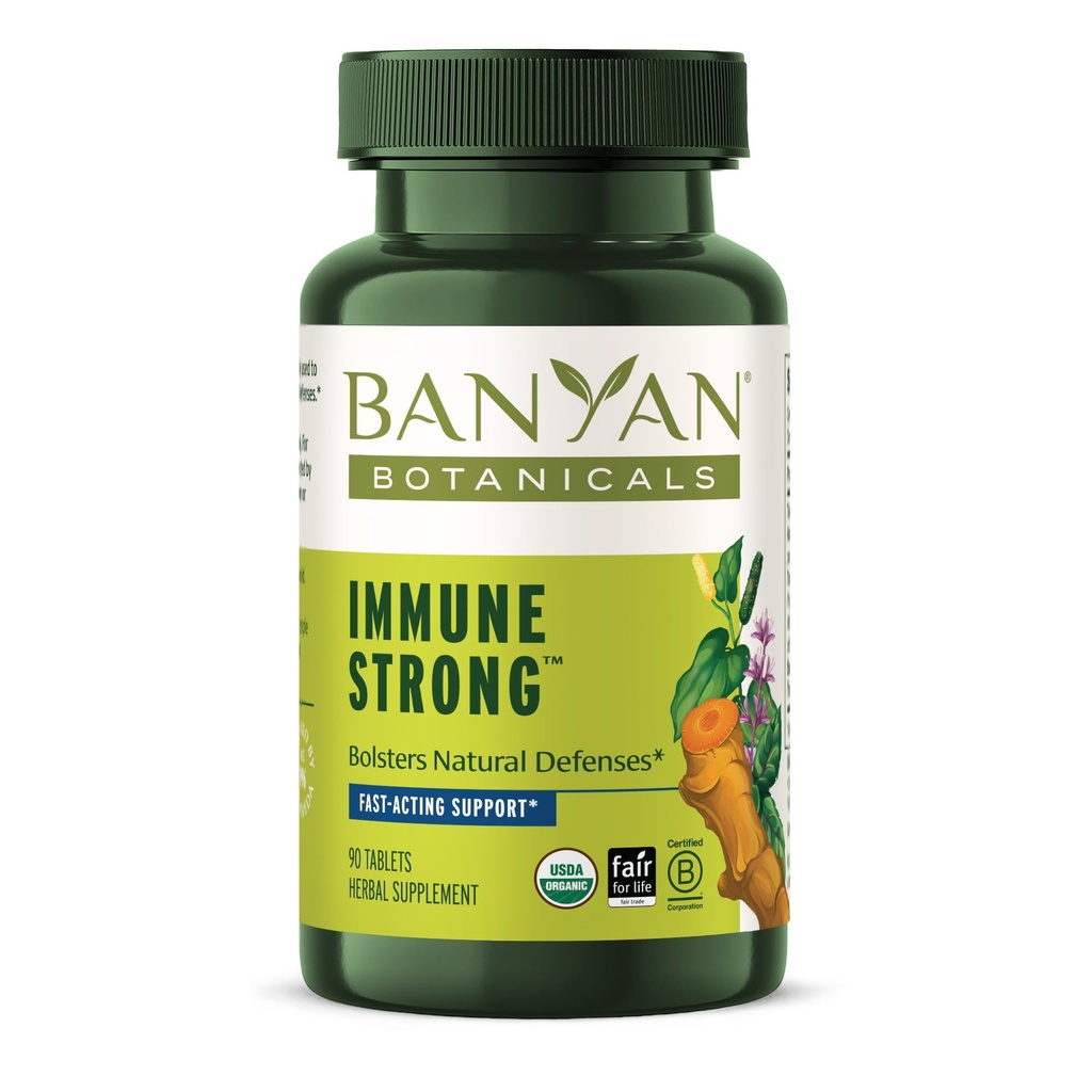 Banyan Botanicals Immuun Sterke organische aanvulling met Kurkuma & Tulsi 