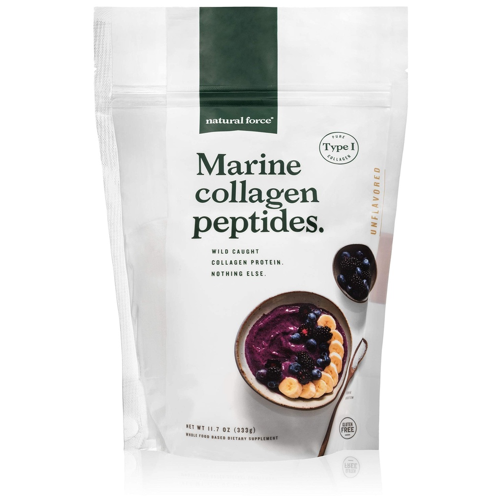 Natural Force Clean Marine Collageen Poeder Getest op toxinen Gecertificeerde Keto & Paleo 