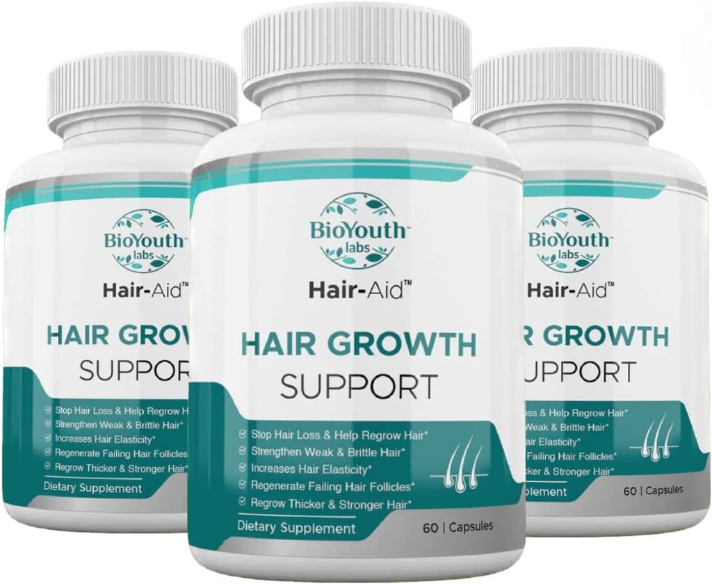 Labs Haargroei Vitaminen Supplement voor dikkere haargroei,180 Capsules - Nutrische Blend van vitamine E, Raspberry Ketone, Iron & Saw Palmetto om haarverlies voor beide vrouwen en mannen te minimaliseren.
