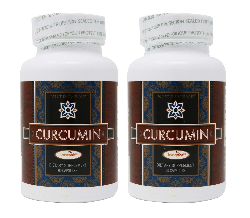 2-Pack Curcumin Longvida by Nutrivene (500 mg, 60 capsules)