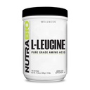 NutraBio 100% Pure L-Leucine - Muscle Recovery and Support - Naturally Fermented Free Form Amino Acid - Vegan, Non-GMO, Gluten Free - (500 Gram)