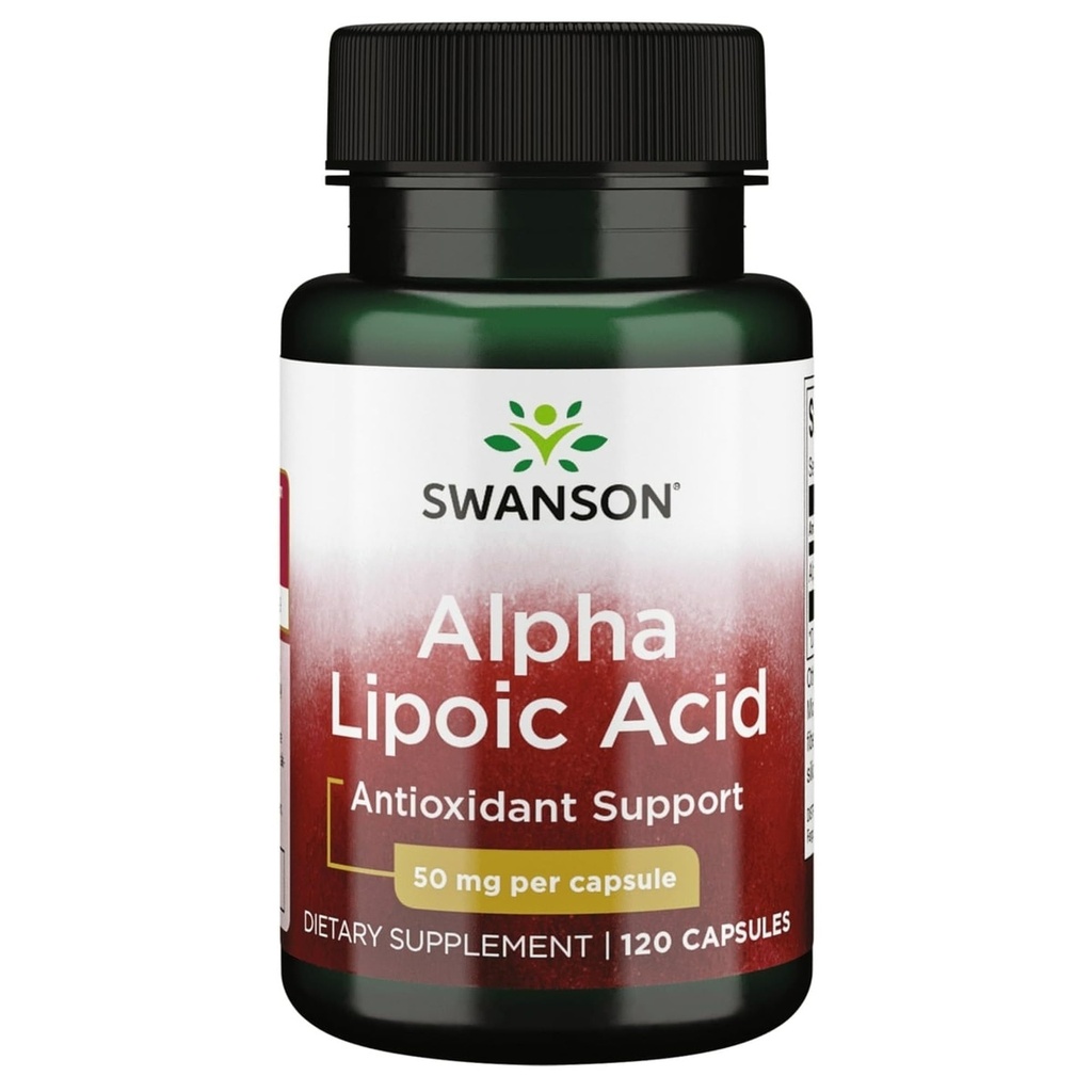 Swanson Alpha Lipoïnezuur 50 Milligram 120 Capsules