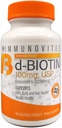 IMMUNOVITES High Dose Biotin (als d-Biotin, USP) 100mg (Equivalent tot 100.000 mcg) 90 Capsules, High Potency