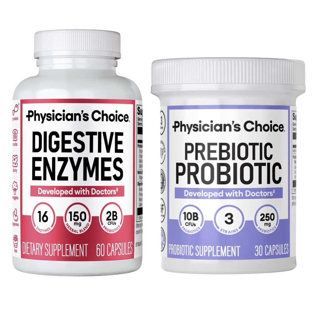 Artsen KEUZE Prebiotic-Probiotic + Digestieve Multi-enzymen 60CT - Digestieve Gezondheidsbundel