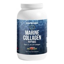 Poudre de peptides de collagène marin hydrolysée. Canadian Wild-Caught Fish Skin(Not Scales)-Colageno Hidrolizado en Polvo-Vital Protein Supplément pour la peau, les cheveux, les articulations et la digestion, Poudre marine (1kg)
