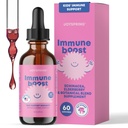 JoySpring Immune Drops - Kids Immune Support Liquid Supplement (2 fl oz) - Echinacea, Elderberry, Oregon Grape Root, Orange Peel, Vitamines A, B6, C - Natural Support System for Children & Adults