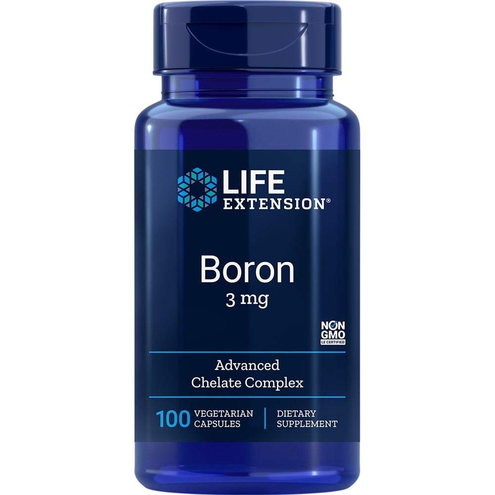 Levensverlenging DHEA 25mg en Boron 3mg - Supplementen voor Hormone Balance, Bone Health, Immune & Zenuwstelselondersteuning