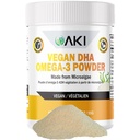 AKI Omega 3 DHA Micro Algenpoedersupplementen - Plant-based Keto Vitamine voor ontsteking - Alternatief voor Vis- of Krillolie - Vegan & GGO-vrij (1.94oz/55g)