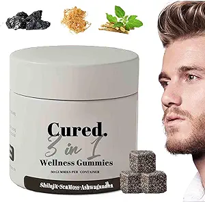 Genezen 3 in 1 Gummies, 3 in 1 Shilajit Gummies voor mannen, Shilajit Gummies voor mannen, Pure Shilajit Gummies voor mannen, 30 dagen levering per fles