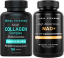 Vitale vitamines Multicollagen Capsules + NAD+ Supplement