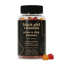Black Girl Vitaminen Een keer per dag - Vrouwen Multivitamine Gummy - Vitamine A, B, C, E en Zink. Multivitamine voor vrouwen, Immune Ondersteuning. Veganistisch, Glutenvrij. Made in The USA (30 Day Supply, Aardbei)