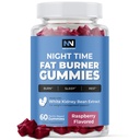 's Nachts dikke brander Gummies, slaapondersteuning en gewichtsverlies supplement Slimming Hunger Suppressant & Metabolisme Booster, Shred buik vet terwijl u slaapt Nachtelijke dieet Gummies voor vrouwen & mannen 60ct